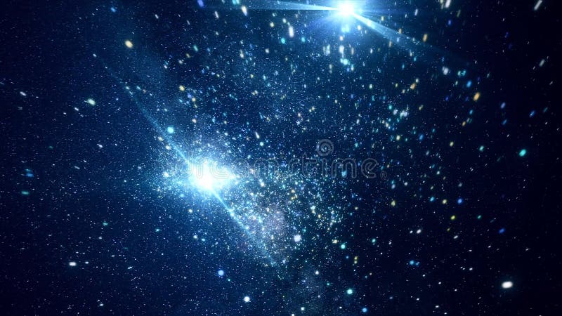 Abstracte kosmische ruimte met heldere sterren animatie Het bewegen zich onder heldere fonkelende sterren in kosmische ruimte van stock illustratie Abstracte kosmische ruimte met heldere sterren animatie Het bewegen zich onder heldere fonkelende sterren in kosmische ruimte van stock illustratie