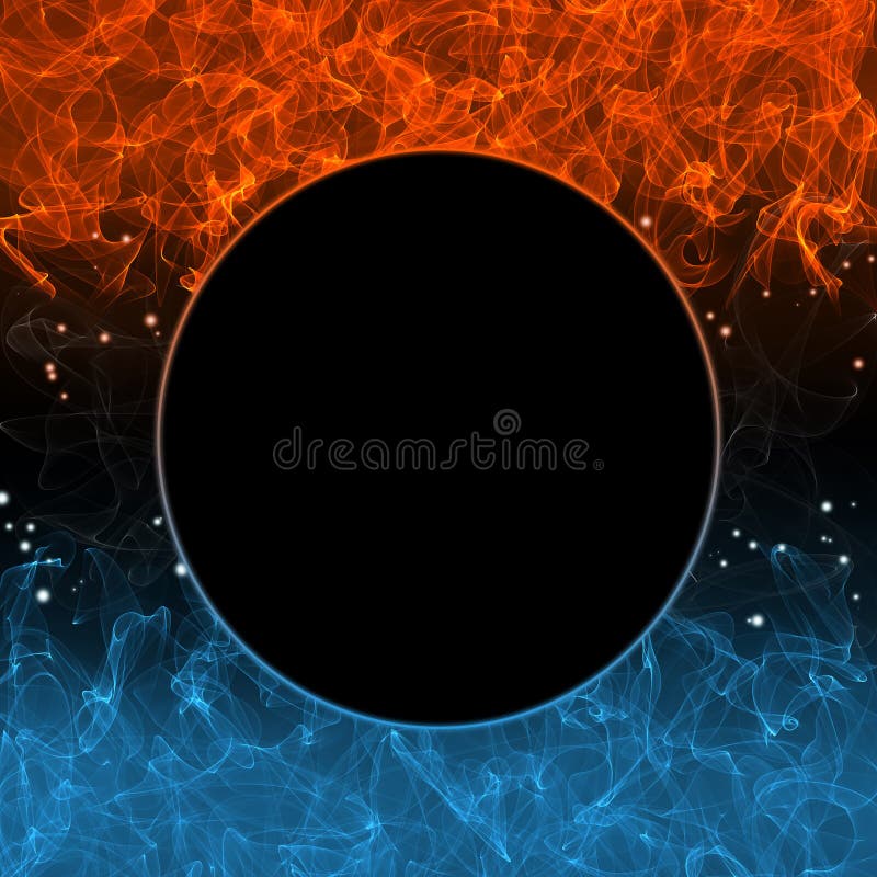 Abstracte koude brand, hete vlam stock illustratie Abstracte koude brand, hete vlam stock illustratie
