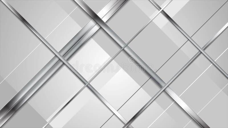 Abstracte metaal zilveren de strepen videoklem van technologie