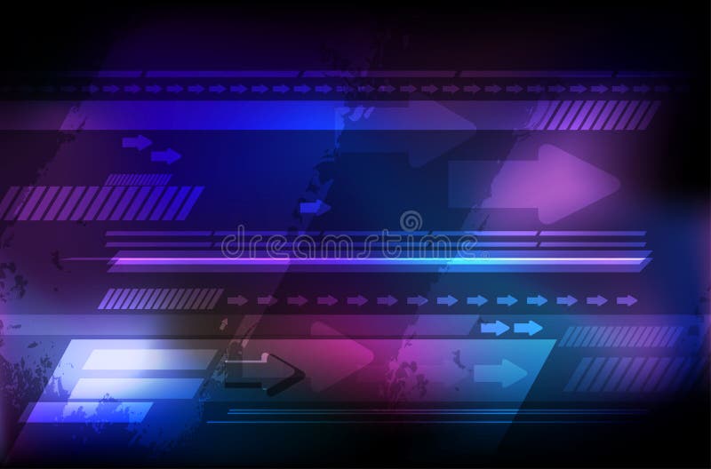 Abstracte moderne technische achtergrond royalty-vrije illustratie