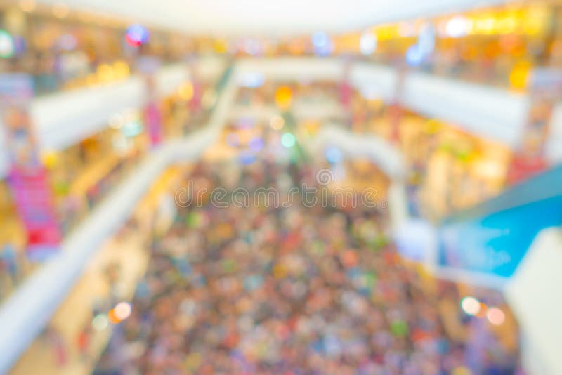 Abstracte onduidelijk beeldmensen in winkelcentrum stock afbeelding Abstracte onduidelijk beeldmensen in winkelcentrum stock afbeelding
