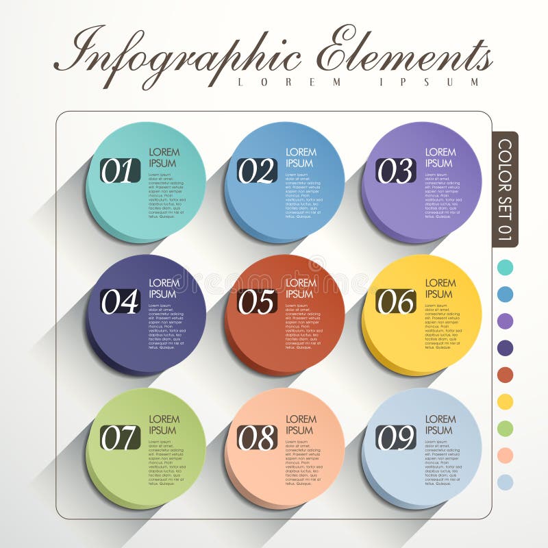 Abstracte optieinfographics royalty-vrije illustratie Abstracte optieinfographics royalty-vrije illustratie