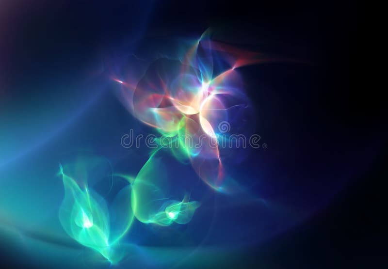 Abstracte orchideebloem royalty-vrije illustratie Abstracte orchideebloem royalty-vrije illustratie