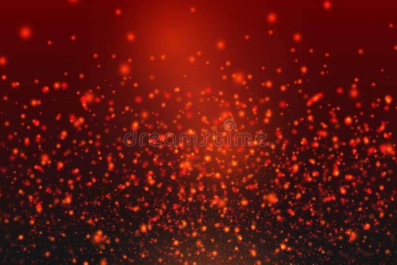 Abstracte rode fonkelingen op zwarte achtergrond Abstracte dalende rode lichten Fantasiefractal textuur vector illustratie Abstracte rode fonkelingen op zwarte achtergrond Abstracte dalende rode lichten Fantasiefractal textuur vector illustratie