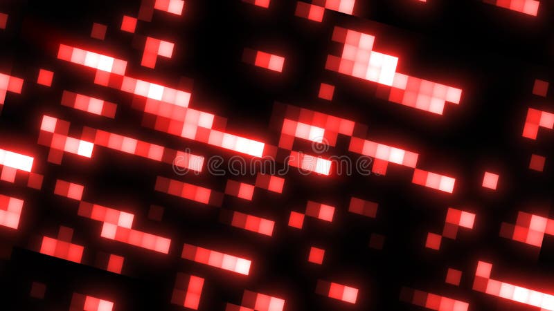 Abstracte rode retro pixel hipster digitale achtergrond gemaakt van bewegende energiesteen