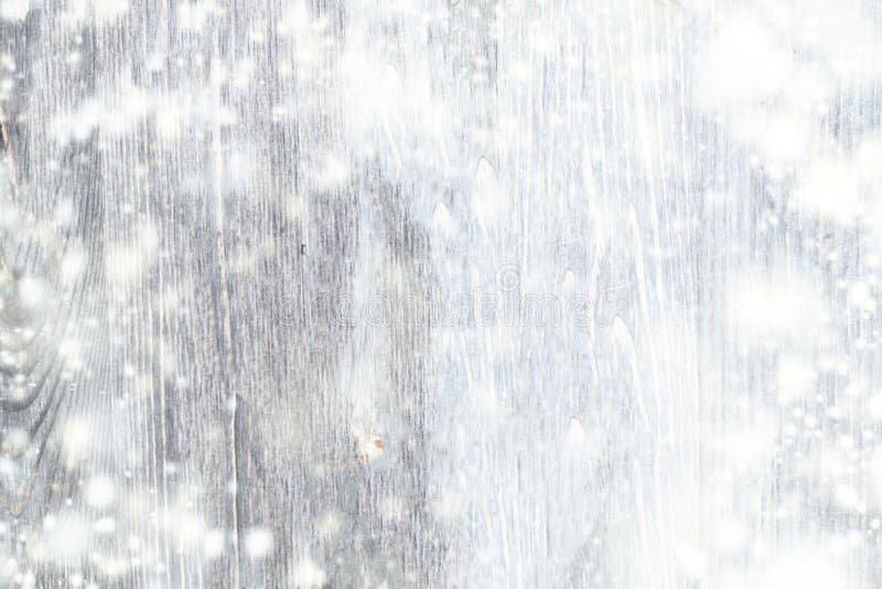 Abstracte Sneeuwachtergrond met houten textuur en het vallen snowfla stock afbeelding Abstracte Sneeuwachtergrond met houten textuur en het vallen snowfla stock afbeelding