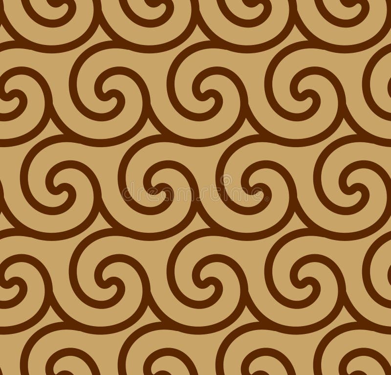 Abstracte spiraalvormige vector naadloze achtergrond royalty-vrije illustratie Abstracte spiraalvormige vector naadloze achtergrond royalty-vrije illustratie
