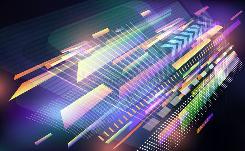 Abstracte techno achtergrond vector illustratie