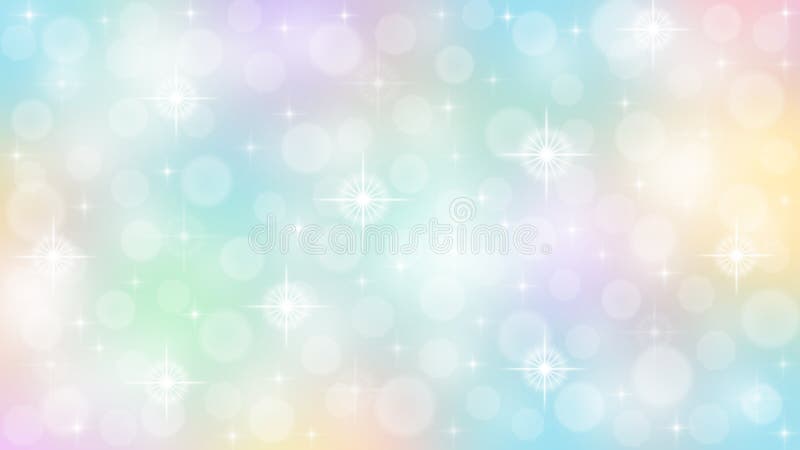 Abstracte , troebele bokeh en glanzende sparkles in kleurrijke pastelgradiëntachtergrond