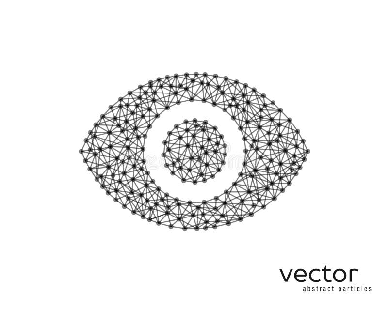 Abstract vector illustration of human eye on white background. Abstract vector illustration of human eye on white background.