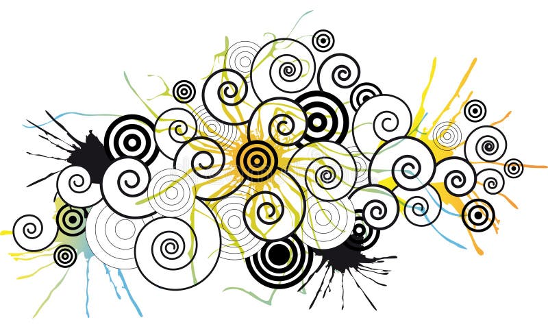 Abstracte wervelingen royalty-vrije illustratie Abstracte wervelingen royalty-vrije illustratie
