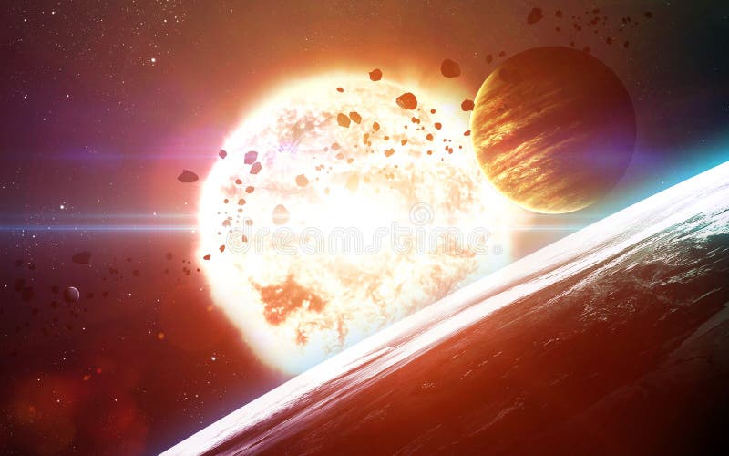 Abstract scientific background - planets, nebula and stars. Elements of this image furnished by NASA nasa.gov. Abstract scientific background - planets, nebula and stars. Elements of this image furnished by NASA nasa.gov