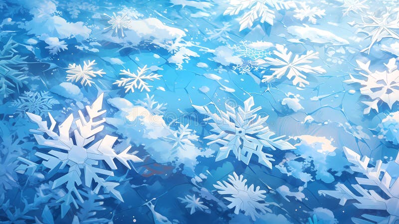 Abstract Winter Background with Frozen Pattern. Christmas Design template can be used for brochure, banners or website. AI generated. Abstract Winter Background with Frozen Pattern. Christmas Design template can be used for brochure, banners or website. AI generated