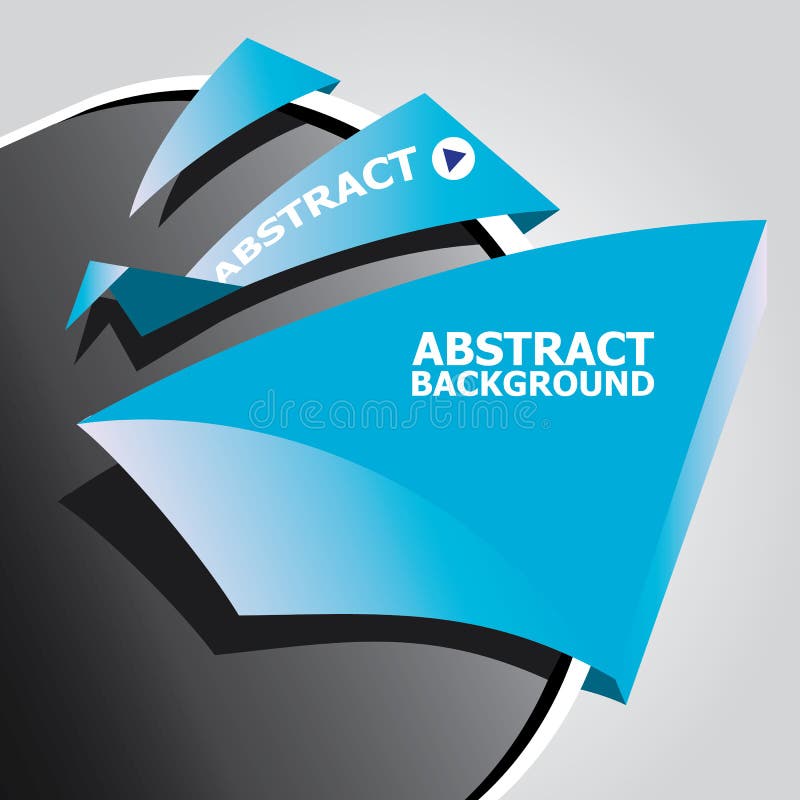 Abstracte zwarte en blauwe moderne cirkelachtergrond vector illustratie