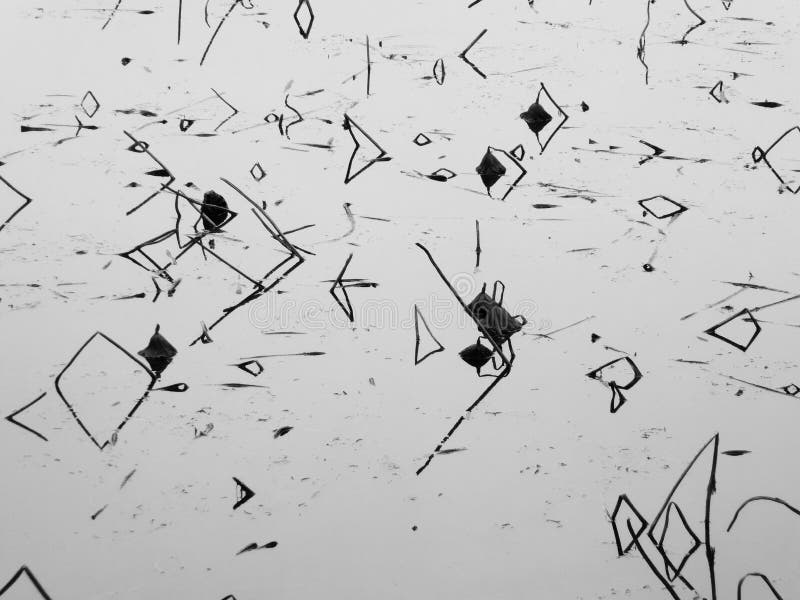 Irregular sticks formed abstract pattern in the water in Shanghai flower port China. Graphics way stock images, royalty-free photos and pictures