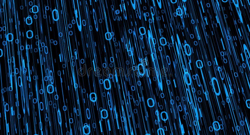 Abstraction binary code digits stock illustration