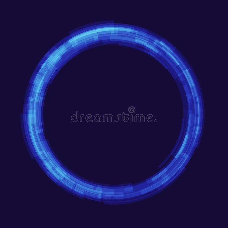 Abstraction digital circles light vector background