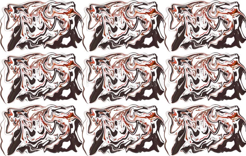 Image layers for walls and storefronts in the form of abstraction 3D special effects stock illustration