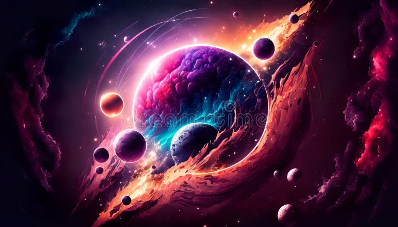 Abstraction space background for design. Mystical light Generative AIhusky in a business suit with glasses Generative AI