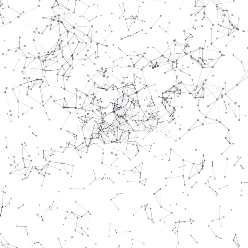 abstraia o fundo Pontos de conexão pretos sobre ilustração do vetor abstraia o fundo Pontos de conexão pretos sobre ilustração do vetor