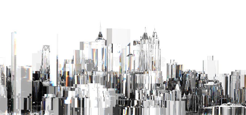 Edificio abstracto stock de ilustración
