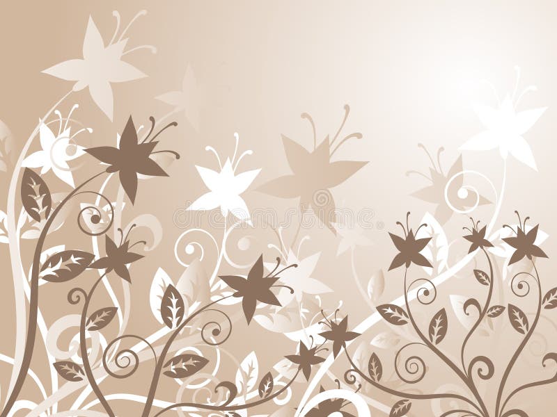 Abstrait floral illustration de vecteur