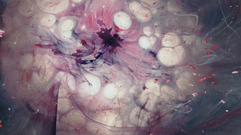 Abstrait grunge couleur encre peinture éclat rétrécissement espace explosion fond. mouvement de fond détaillé avec clips vidéos