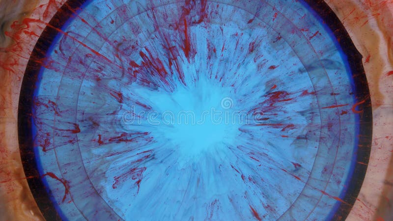 Abstrait grunge couleur encre peinture éclat rétrécissement espace explosion fond. mouvement de fond détaillé avec banque de vidéos