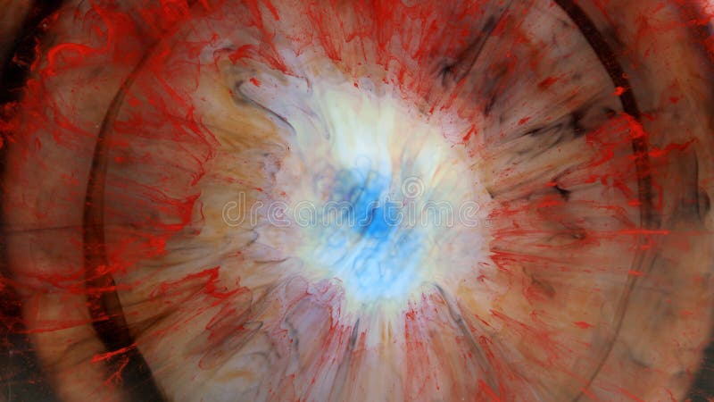 Abstrait grunge couleur encre peinture éclat rétrécissement espace explosion fond. mouvement de fond détaillé avec clips vidéos