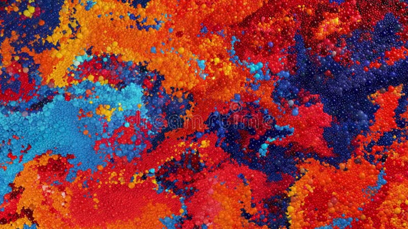 Abstrait liquide vidéo fond coloré flux de mélange de bulles particules illustration de vecteur