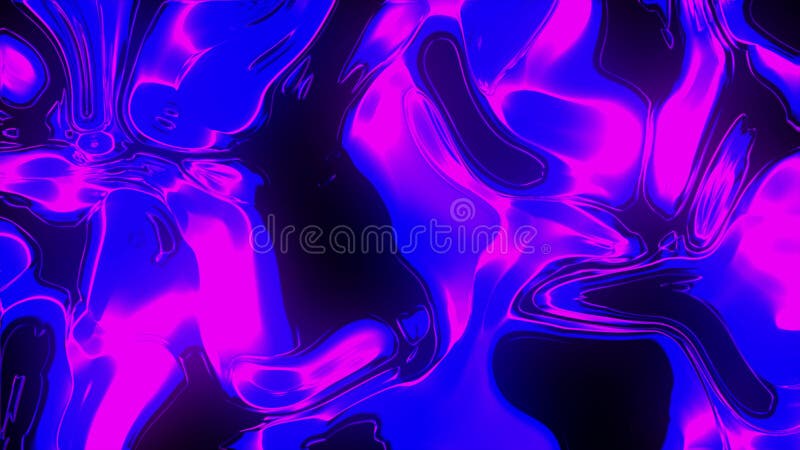 Abstrait liquide violet animé fond psychédélique d'huile liquide dans l'eau. arrière-plan esthétique y2k illustration stock