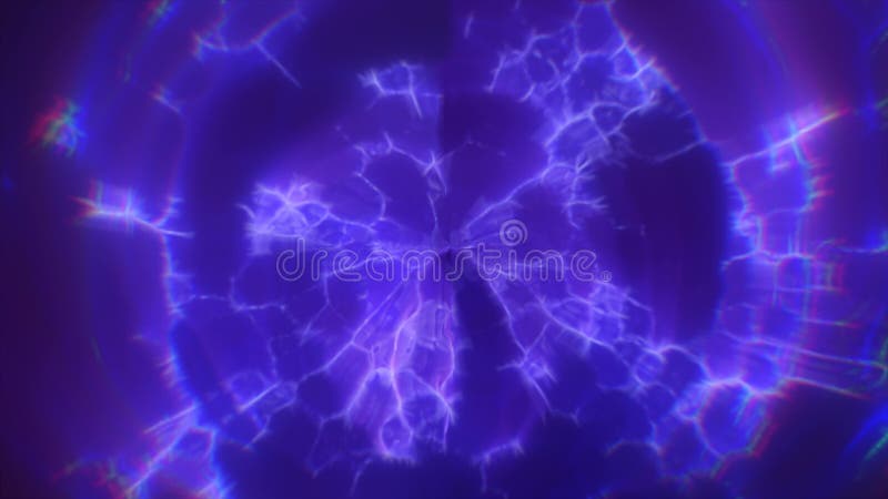 Abstrait numérique brillant violet éclatant vortex cadre lumière créer un effet tunnellike hitech fond abstrait illustration de vecteur