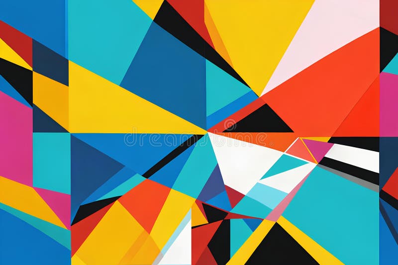 Abstrak paint wallpapers colorful triangle shape royalty free stock image