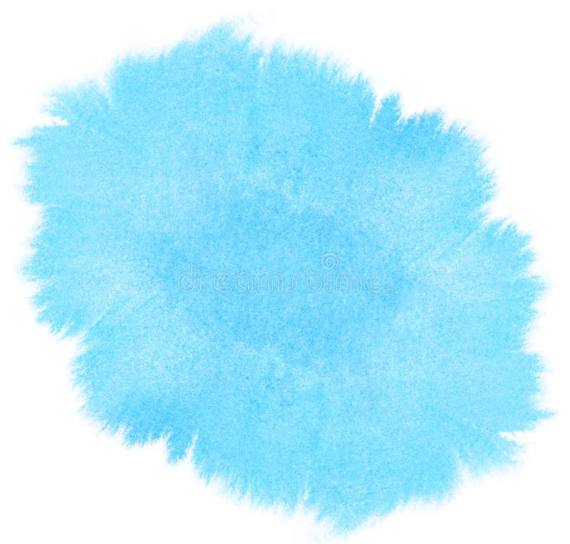 Abstrakcjonistyczna błękitna akwareli plama