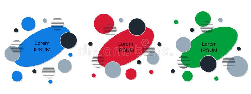 Abstrakcjonistyczna geometryczna stylowa elementu wektoru kolekcja Projekt dla ulotek, sztandary, broszury, pokrywy