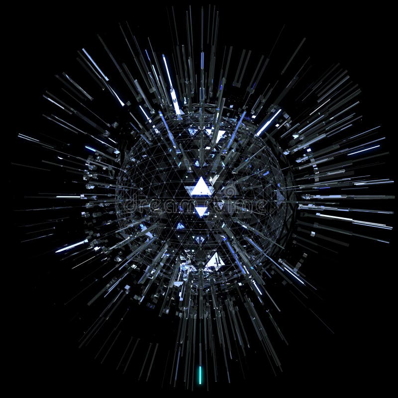 Abstrakcjonistyczna technologii sfera ilustracja wektor Abstrakcjonistyczna technologii sfera ilustracja wektor