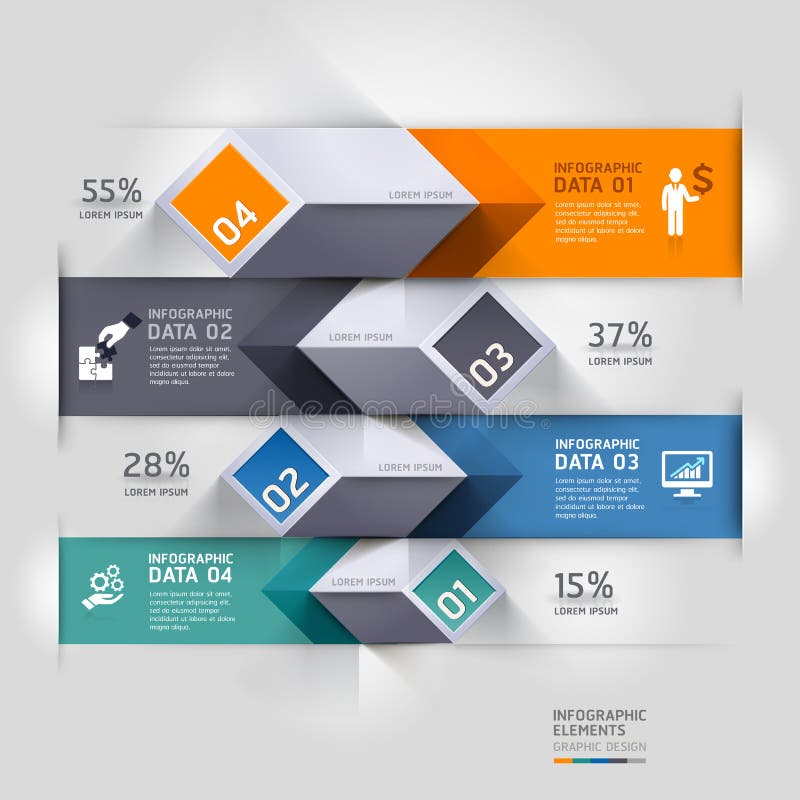 Abstrakcjonistyczne 3d diagrama infographics opcje. royalty ilustracja Abstrakcjonistyczne 3d diagrama infographics opcje. royalty ilustracja
