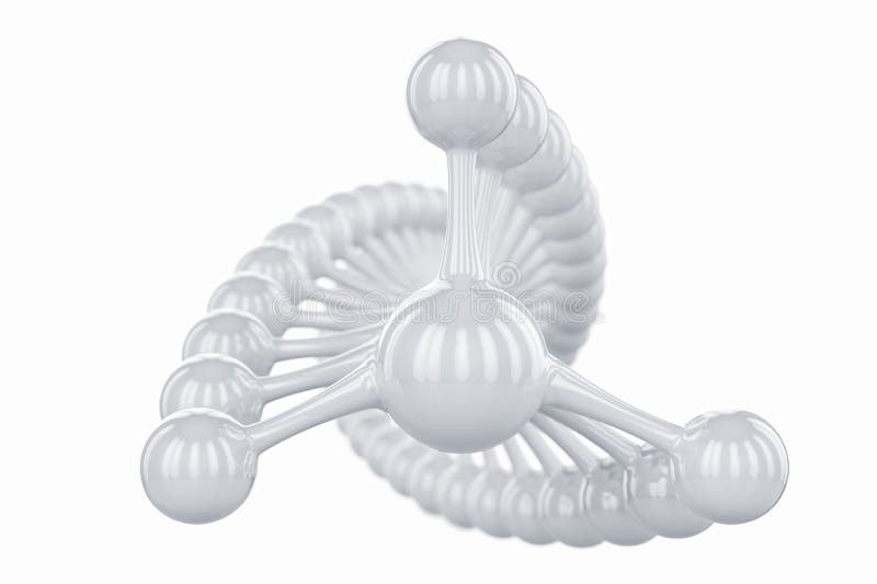 Abstrakcjonistycznego 3d wireframe DNA molekuły helix biała spirala odizolowywał logo lub ikony pojęcie na białym tle Woda, medyc royalty ilustracja Abstrakcjonistycznego 3d wireframe DNA molekuły helix biała spirala odizolowywał logo lub ikony pojęcie na białym tle Woda, medyc royalty ilustracja
