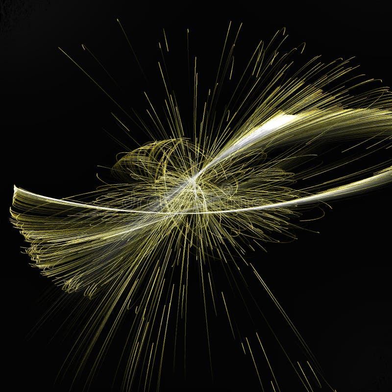 Abstrakcjonistycznego Fractal prz?dzalniana iluminacja z z?ocistym prz?dzalnictwem wyk?ada obrazy royalty free Abstrakcjonistycznego Fractal prz?dzalniana iluminacja z z?ocistym prz?dzalnictwem wyk?ada obrazy royalty free