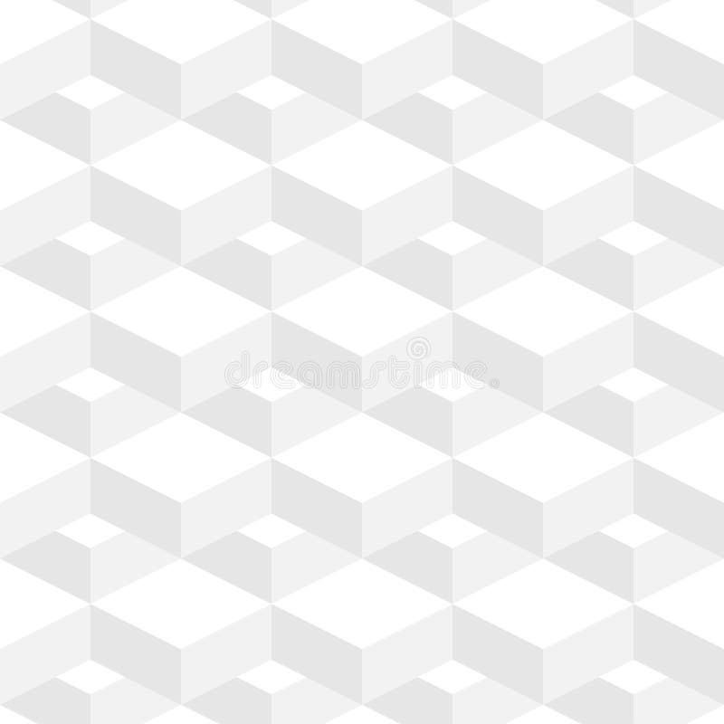 Abstrakcjonistycznego Geometrycznego tła Biały kolor w 3d projekcie royalty ilustracja Abstrakcjonistycznego Geometrycznego tła Biały kolor w 3d projekcie royalty ilustracja