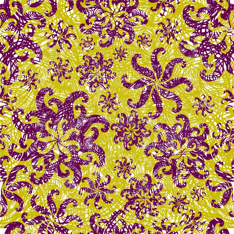 Seamless abstract grunge floral twirl pattern (From my big Seamless collection). Seamless abstract grunge floral twirl pattern (From my big Seamless collection)