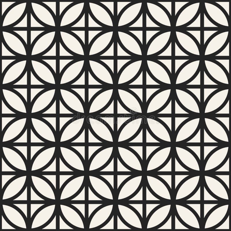 Abstrakcjonistycznego pojęcia wektorowy monochromatyczny geometryczny wzór Czarny i biały minimalny tło Kreatywnie ilustracyjny szablon bezszwowa elegancka tekstura Dla tapety, powierzchnia, sieć projekt, tkanina, wystrój