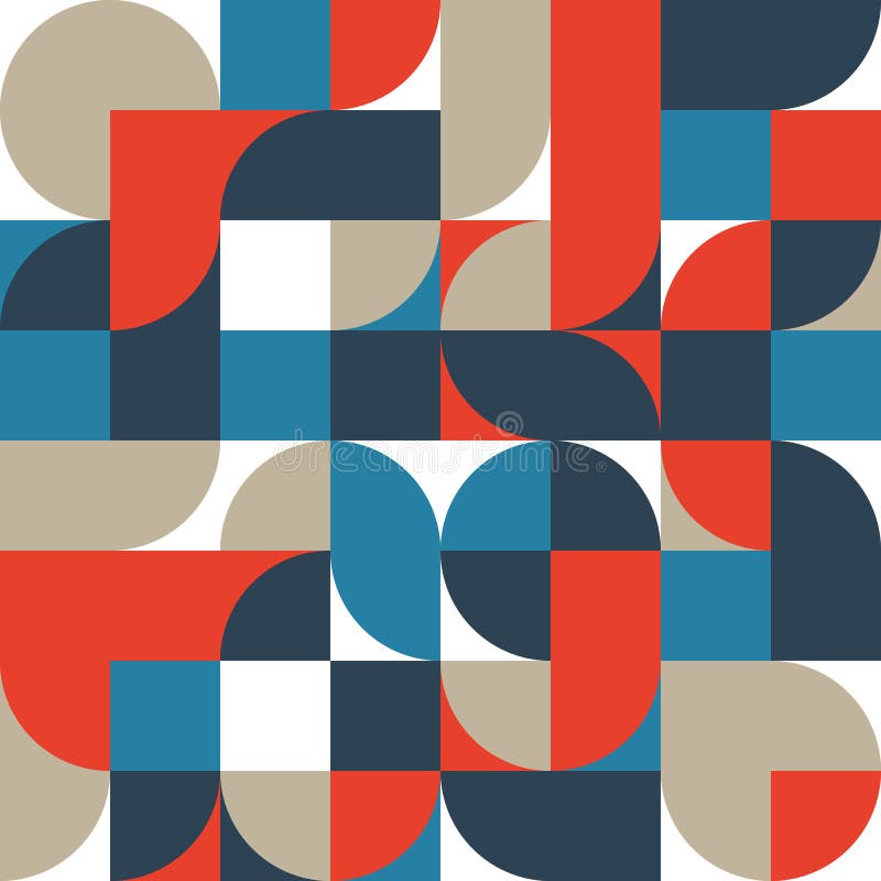 Abstrakcjonistycznego retro rocznika kształta wzoru geometryczny tło royalty ilustracja