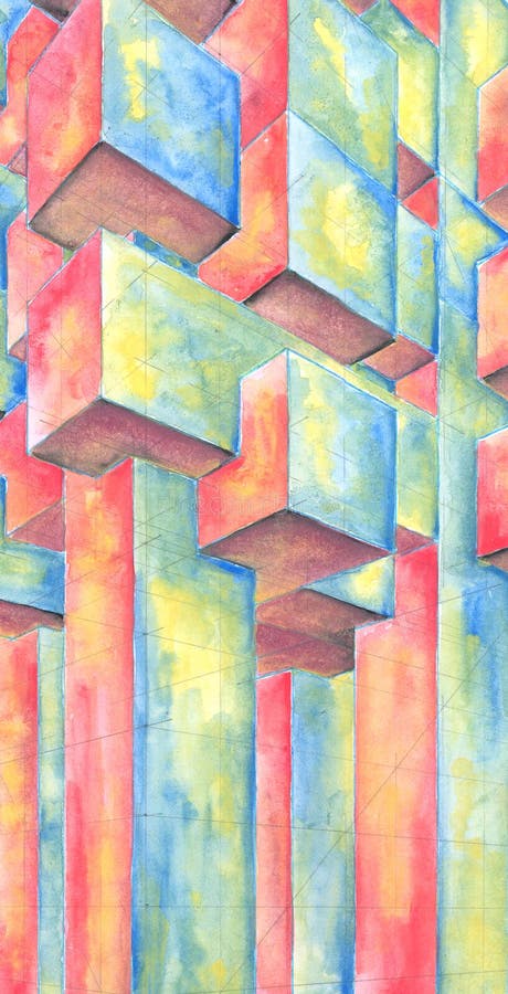 abstrakcjonistycznej obrazu kolorowa akwarela sztuki ilustracji abstrakcjonistycznej obrazu kolorowa akwarela sztuki ilustracji