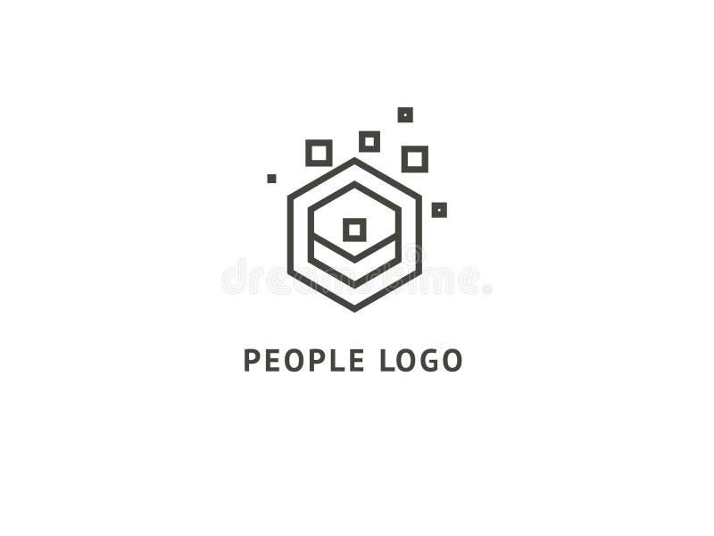 Abstrakcjonistycznej spo?eczno?? loga ikony wektorowy projekt E royalty ilustracja Abstrakcjonistycznej spo?eczno?? loga ikony wektorowy projekt E royalty ilustracja