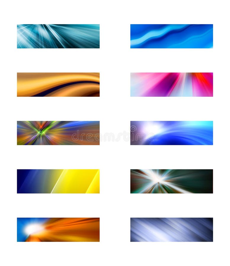 Ten abstract rectangular backgrounds suitable for website headers or banners. All backgrounds are 1024 pixels wide and 300 pixels high. Ten abstract rectangular backgrounds suitable for website headers or banners. All backgrounds are 1024 pixels wide and 300 pixels high.