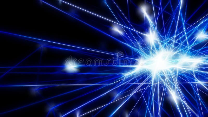 Abstrakcjonistyczny b?? kitny futurystyczny technologii sieci guzek Kablowy dane linii przekaz?? czy i komunikacyjny struktury poj obraz royalty free