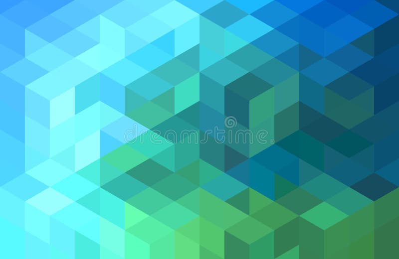 Abstrakcjonistyczny błękitnej zieleni geometryczny tło, wektor