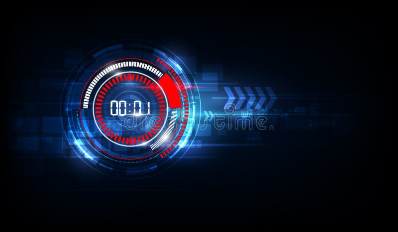 Abstrakcjonistyczny Futurystyczny technologii tło z Digital liczby ti royalty ilustracja Abstrakcjonistyczny Futurystyczny technologii tło z Digital liczby ti royalty ilustracja