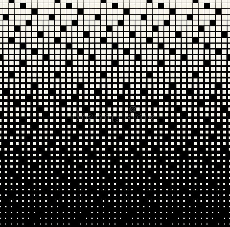 Abstrakcjonistyczny geometryczny czarny i biały gradientu kwadrata halftone wzór